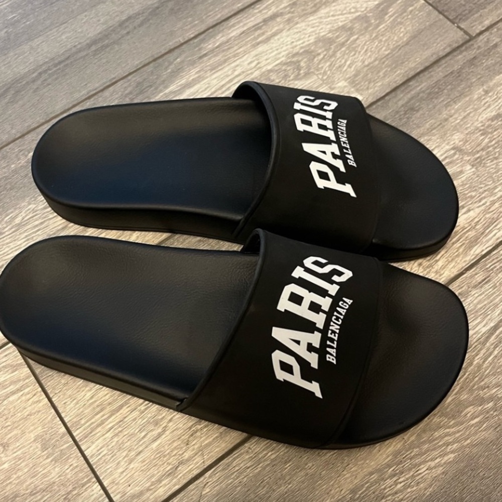 Balenciaga Black Slides